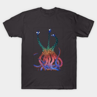 Cerberus, but with a giraffe / octopus / peacock T-Shirt